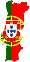 flag map portugal