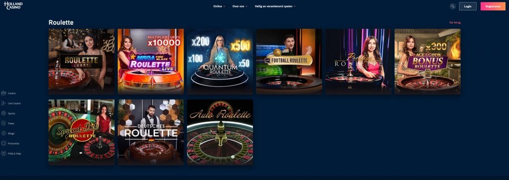 holland casino roulette