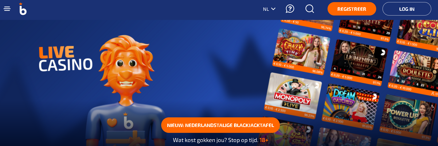 Betnation: jong casino met veel slots en leuk live casino - Roulette ...
